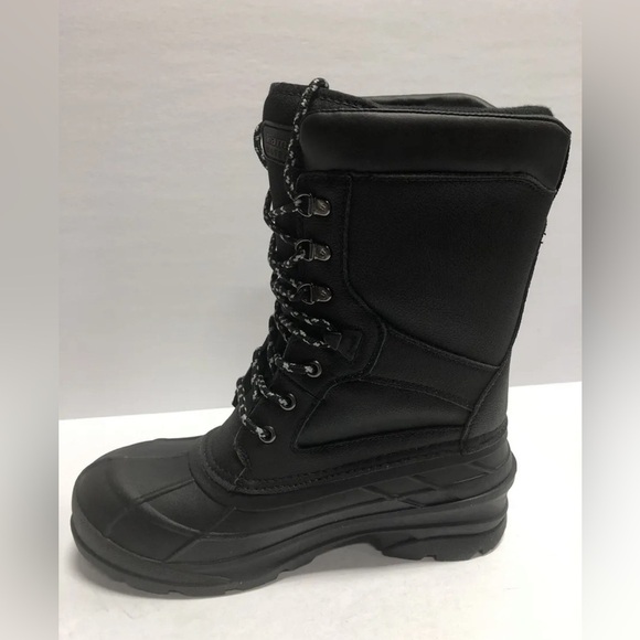 Kamik Men’s Nationpro, Black Waterproof Winter Boots, Size 9M main image 5